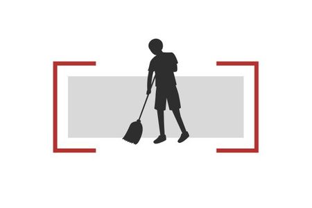 person sweeping icon person sweeping icon