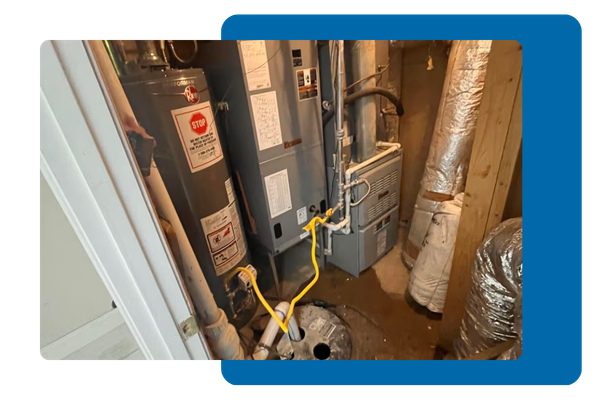 Closet for a water heater