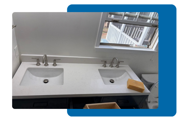 Functional couple's sink