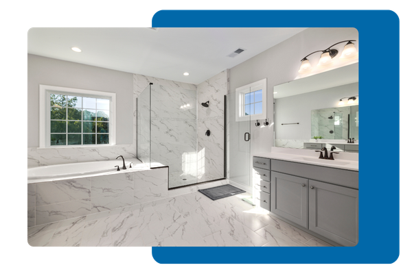 Modern bathroom remodel