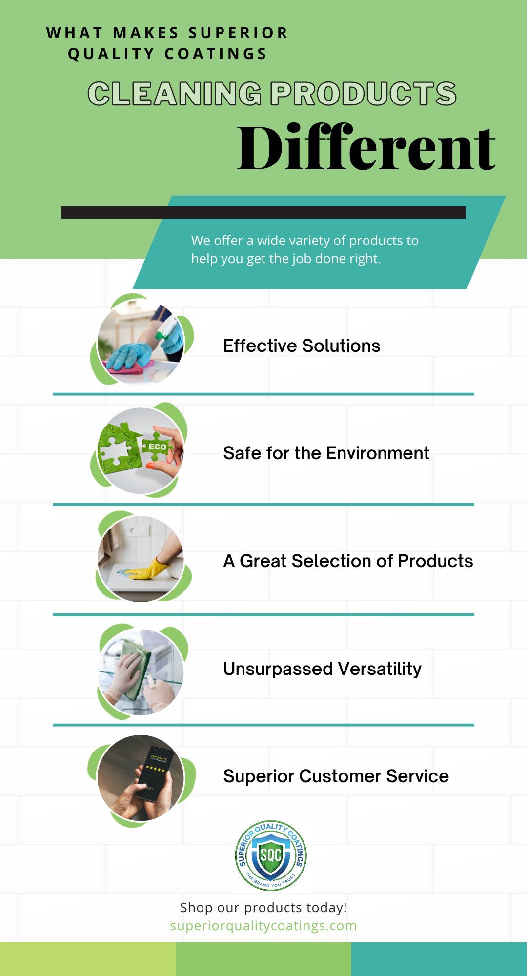 eco friendly cleaning products infographic
