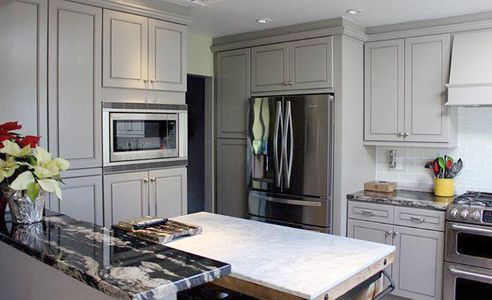 Cabinets in Greige Color