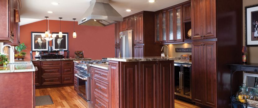 Cabinets in Cherry Maple Color