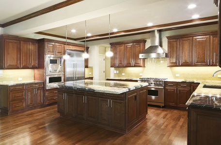 Cabinets in Chocolate Maple Color