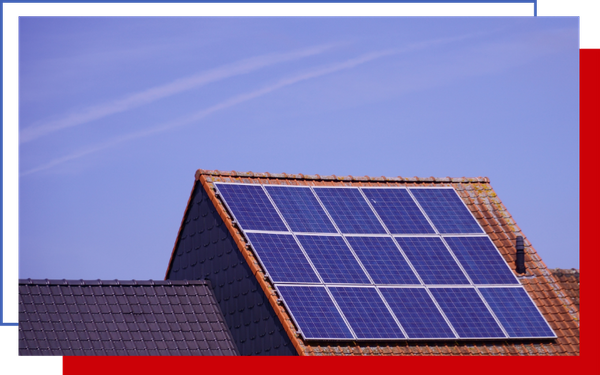 roof with solar panels