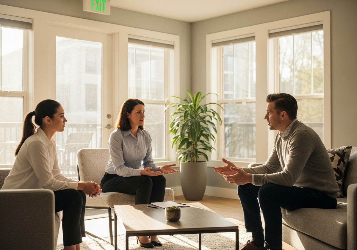 Business Meeting in Modern Office