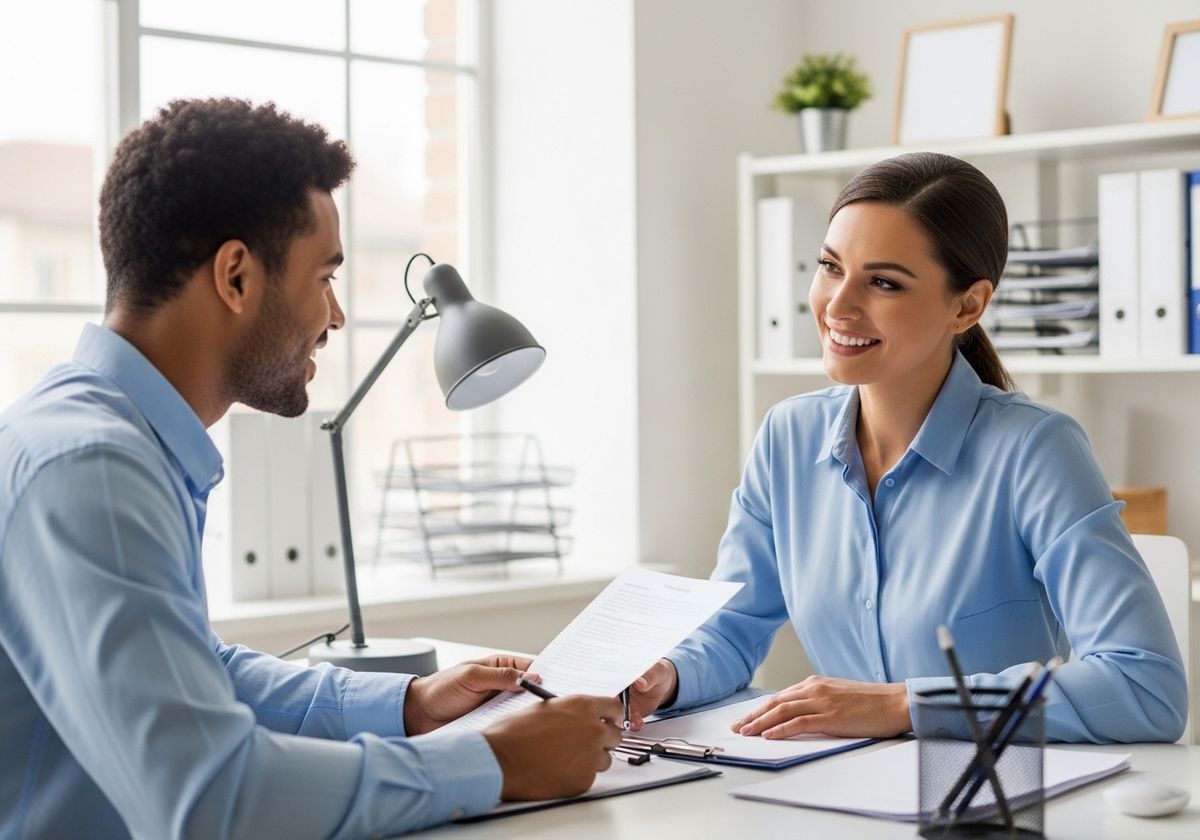 Tenant Interview in Modern Office