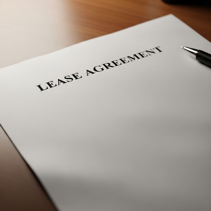 paper that says lease agreement