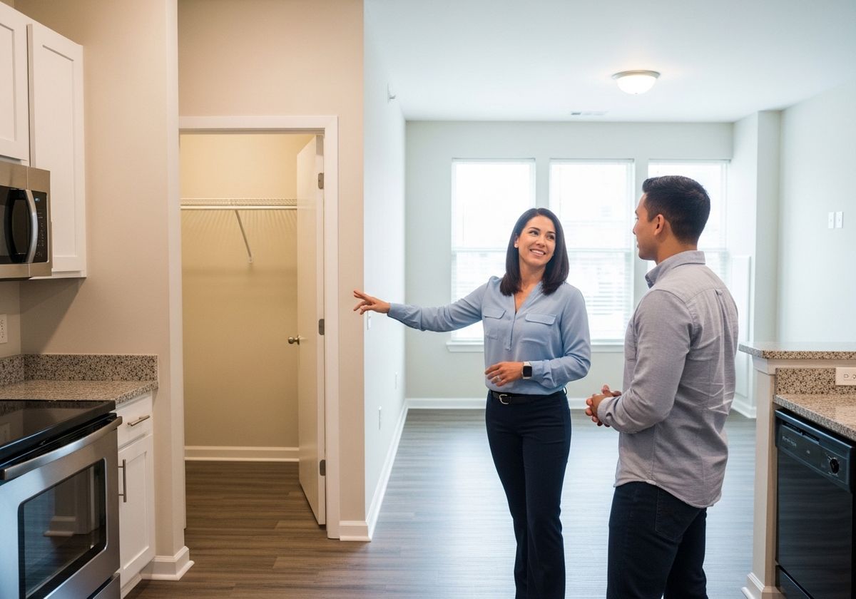 showing an apartment to a potential tenant