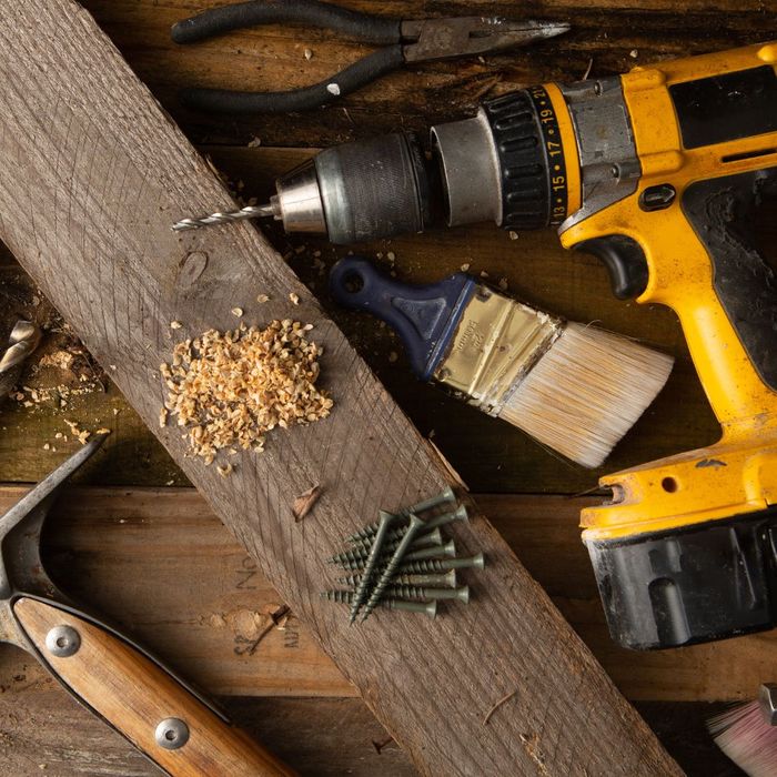 drill, screws, and other items needed for maintenance tasks drill, screws, and other items needed for maintenance tasks