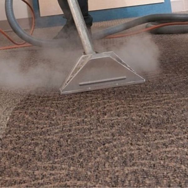 Carpet being cleaned