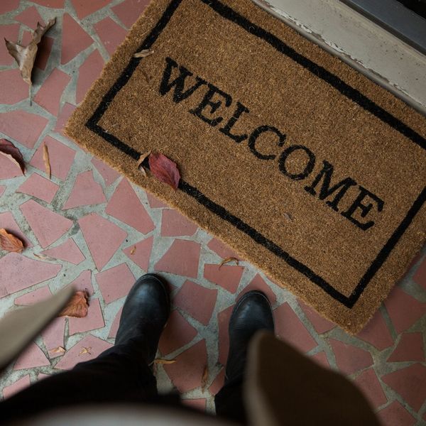 Welcome door mat. Welcome door mat.