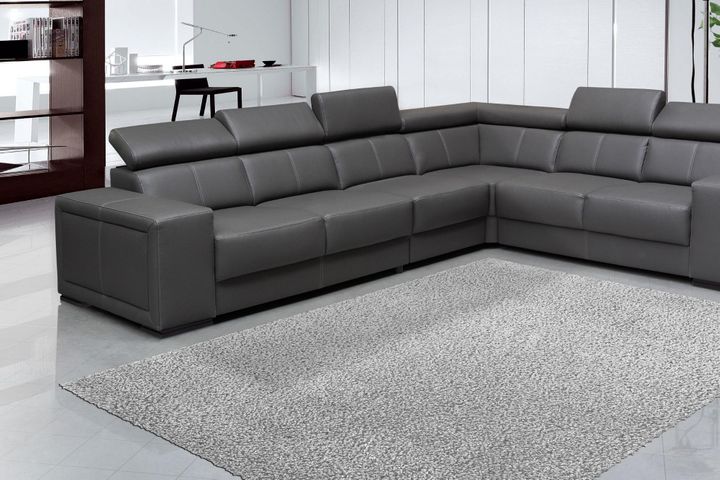 Sofa on a carpet rug