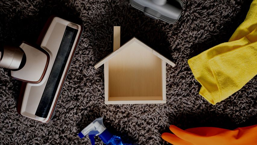 small house cleaning supplies