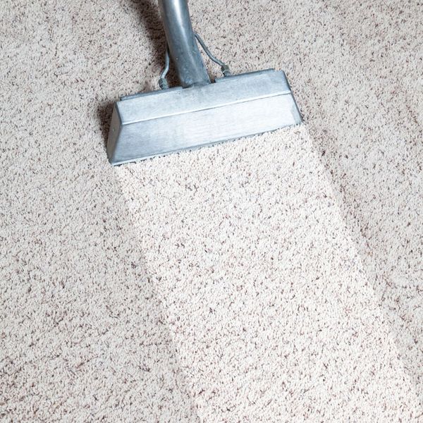 close up of carpet cleaning