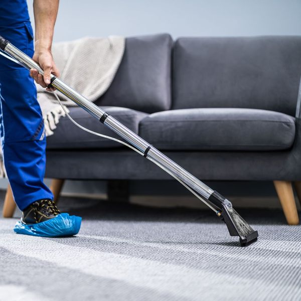 professional cleaning carpet in home