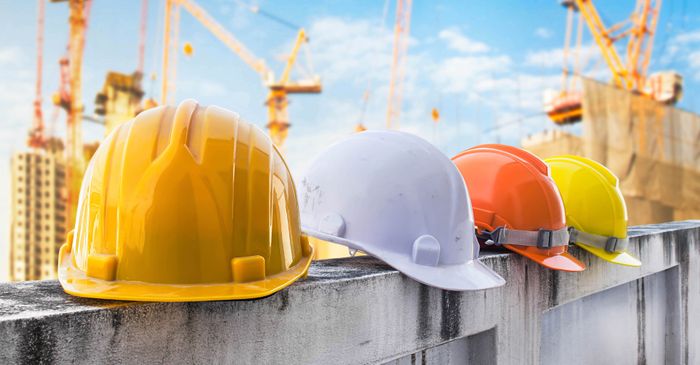 construction helmets