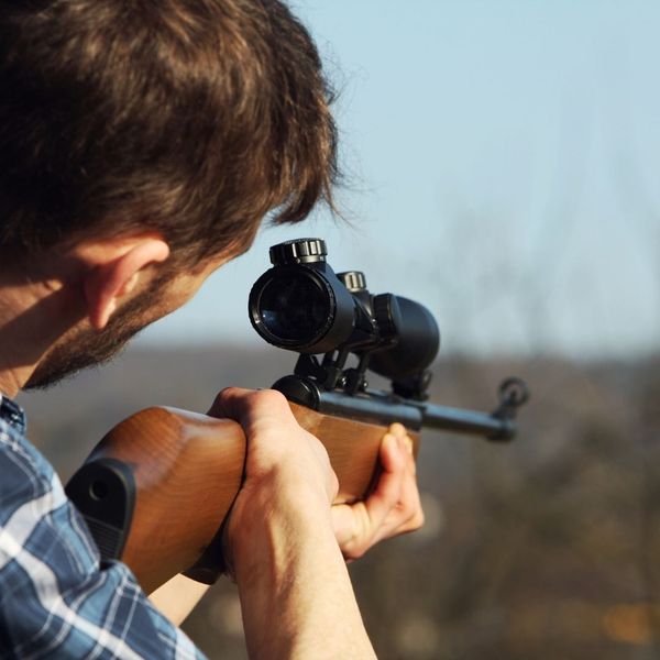 Hunter Looking for Animal