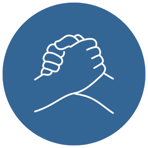 clasping hands icon
