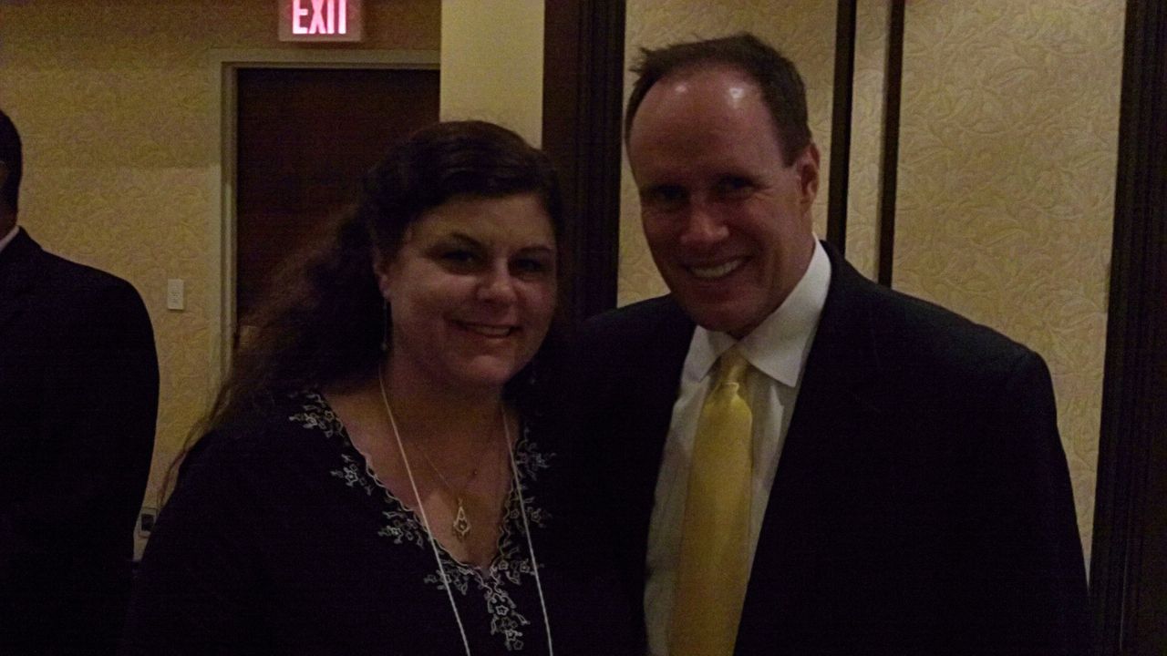 Stephen Covey and Lisa McCarthy