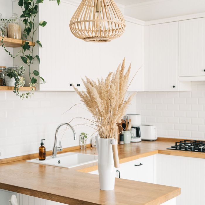 u-shaped kitchen counter.