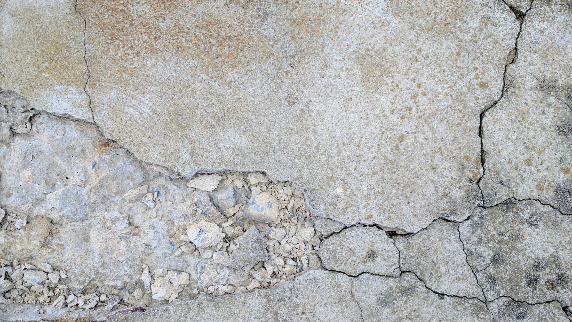 cracked concrete