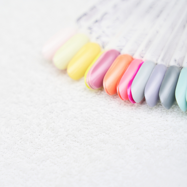 nail color samples. 