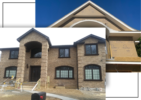 exterior brick work on home 