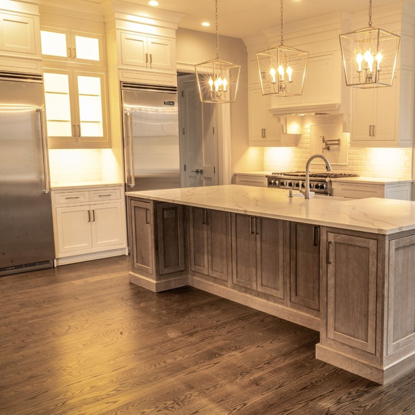 Image of a newly built kitchen