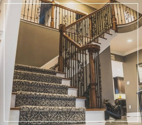 custom-designed staircase