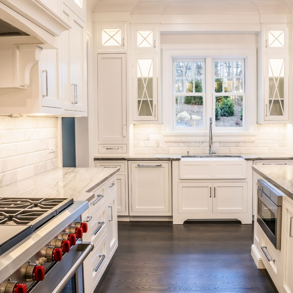 custom kitchen with luxury appliances