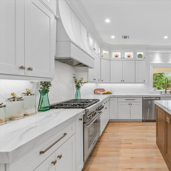 luxury kitchen with custom cabinets