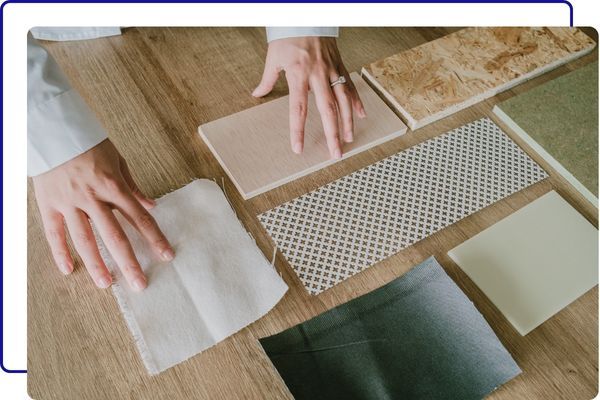 Looking at tile and design options Looking at tile and design options