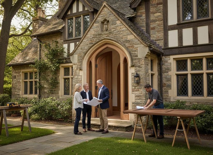 Architectural Consultation and Craftsmanship at a Historic Stone Home