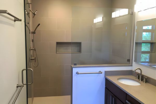 a renovated bathroom