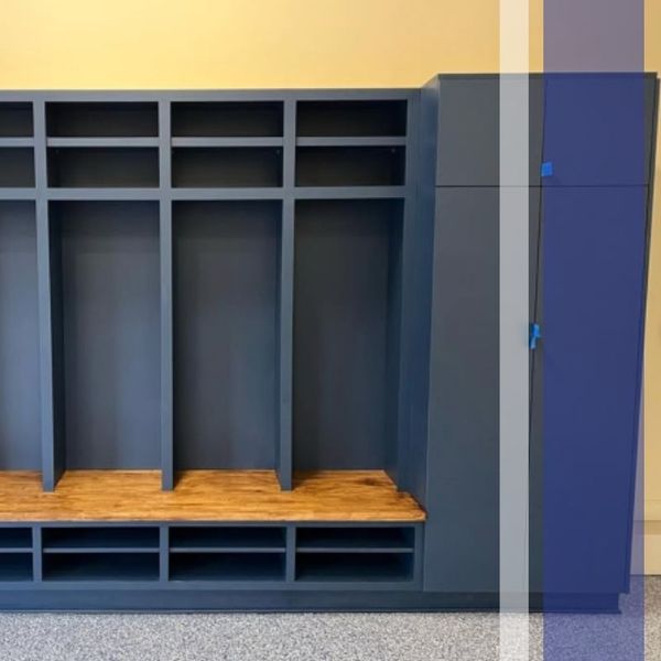 Wooden lockers