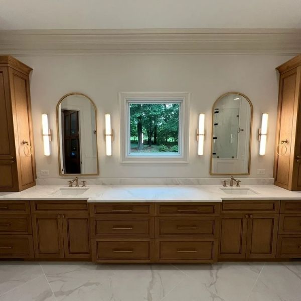 Bathroom cabinets and sink