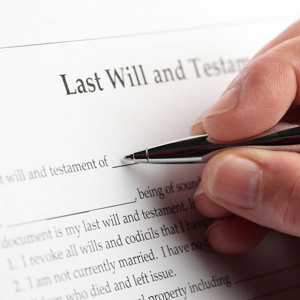 Person signing a will