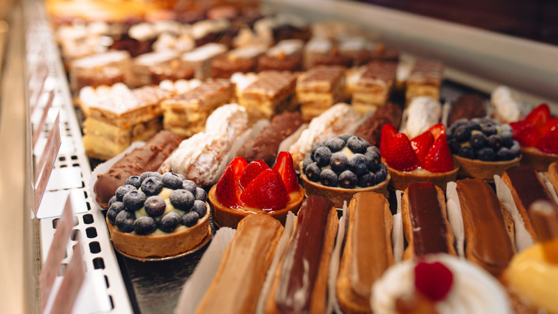 Bakery display case.