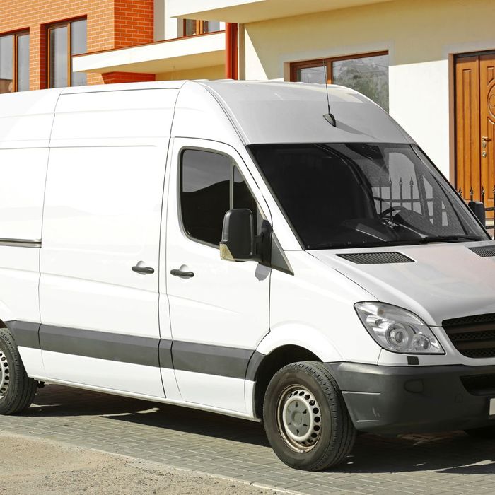 unmarked service van