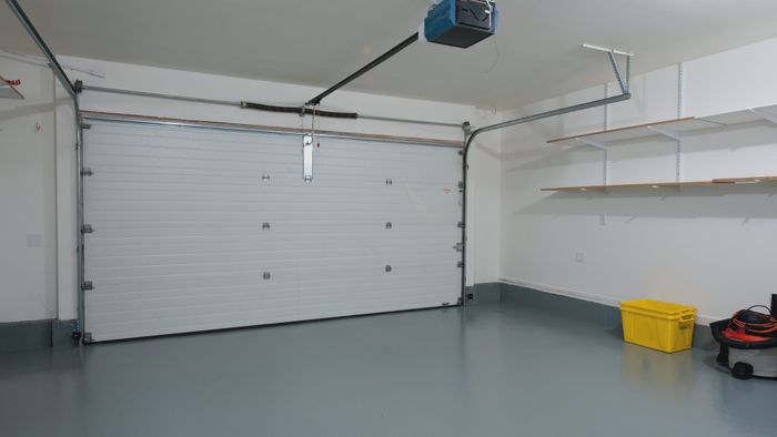 Inside of a garage