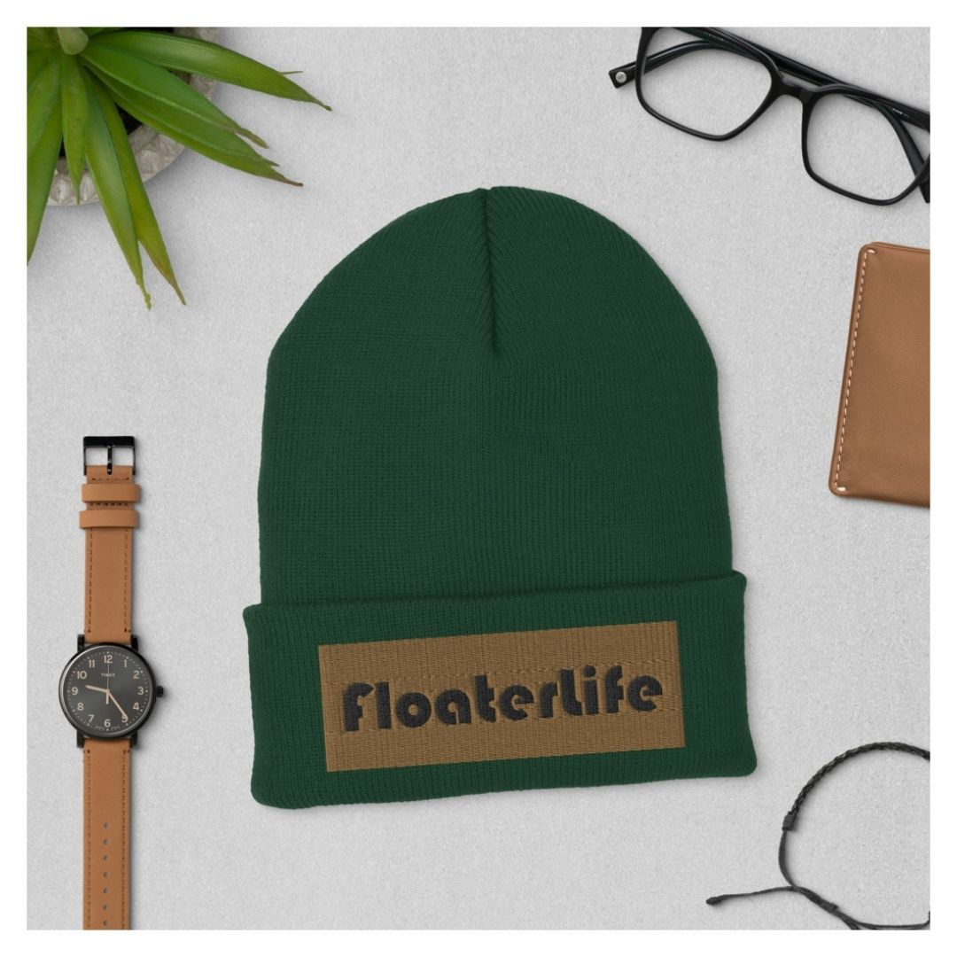 floater life green beanie