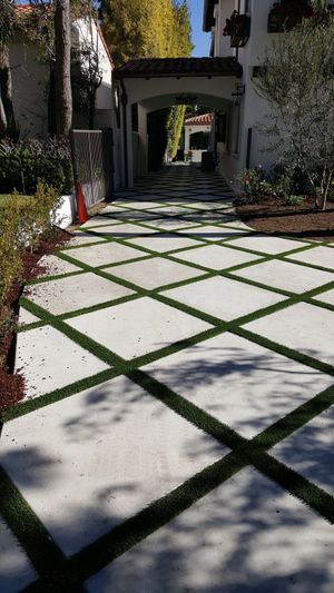 Driveway Strips - Exceptional Turf In Southern California - Waterless ...