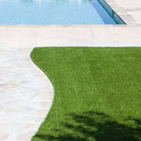 artificial grass near pool