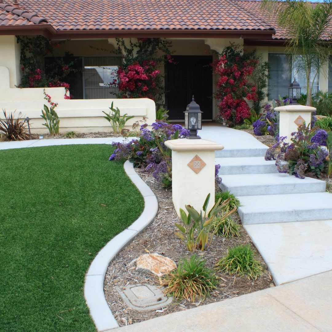 landscaping with turf