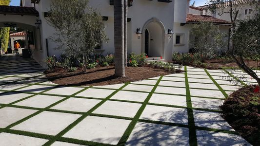 Driveway Strips - Exceptional Turf In Southern California - Waterless ...