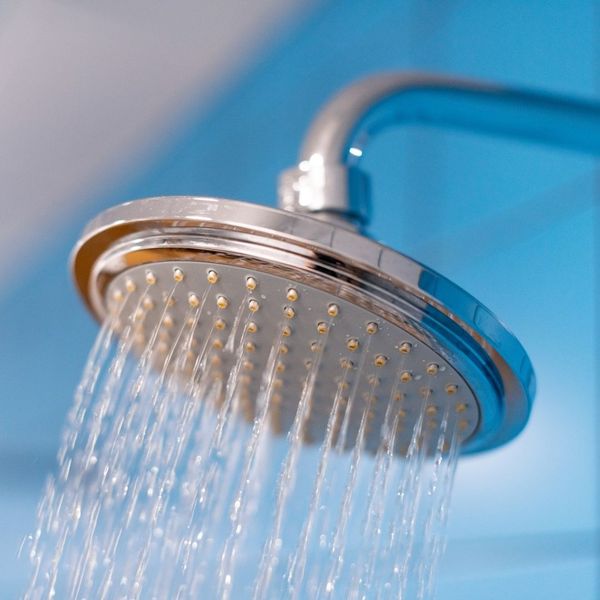 water coming out of a shower head