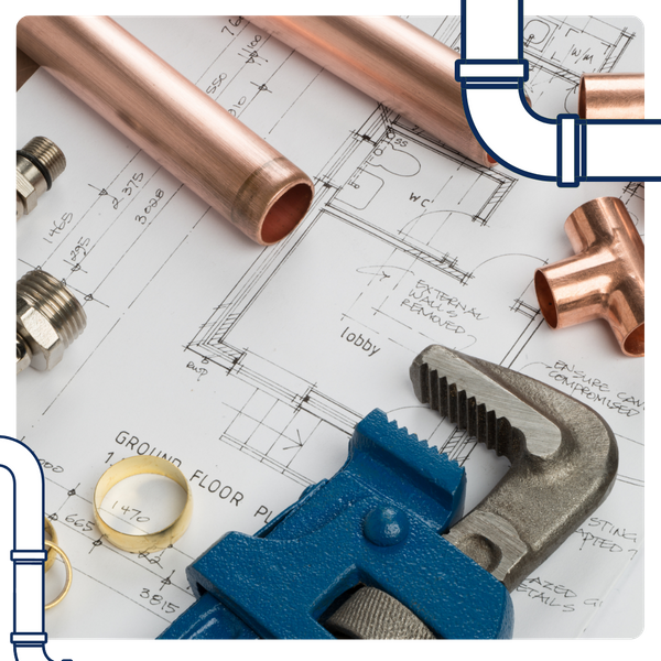 plumbing tools and pipes