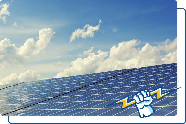 solar panels and the sky
