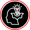 Icon of a human head silhouette with a lightbulb and gear, symbolizing expertise and experience. Icon of a human head silhouette with a lightbulb and gear, symbolizing expertise and experience.